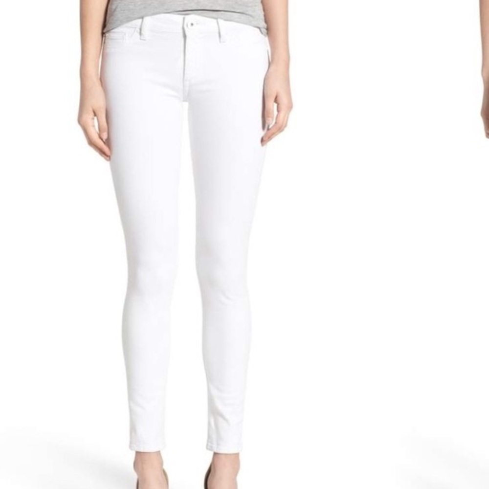 dl white denim jeans - The Emma